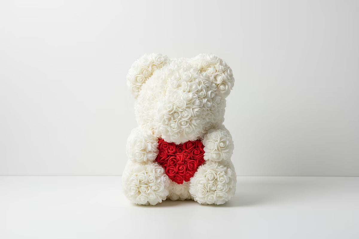 Rosenbär weiß klein