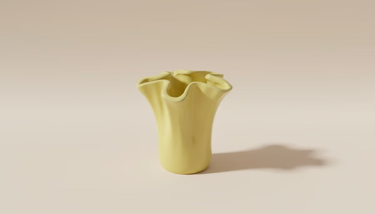 Gelbe Vase